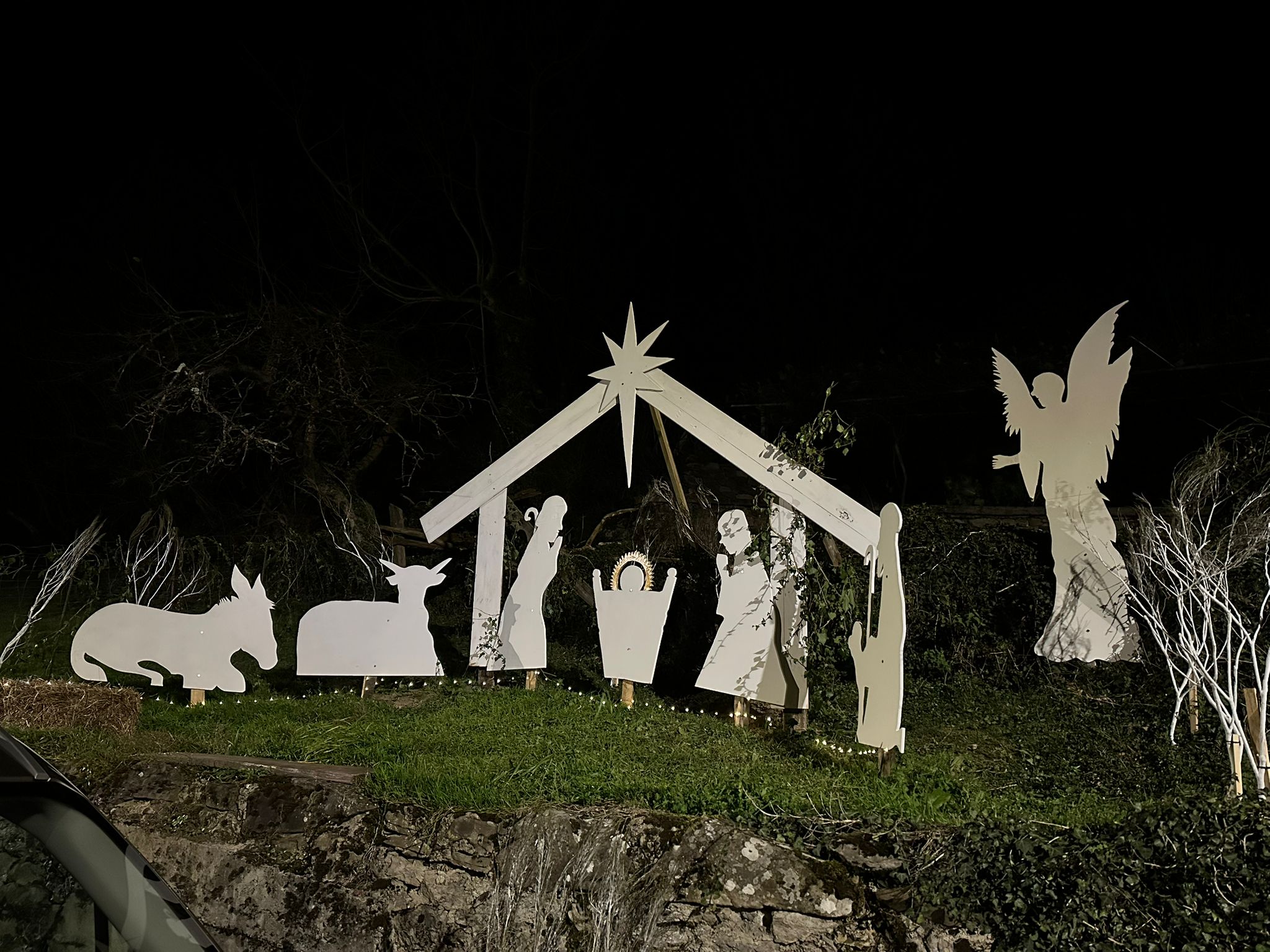 Portal de Belén de madera